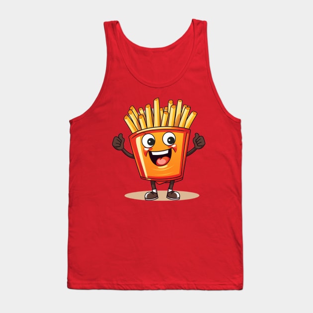 Cute French Fries T-Shirt  characters Tank Top by nonagobich